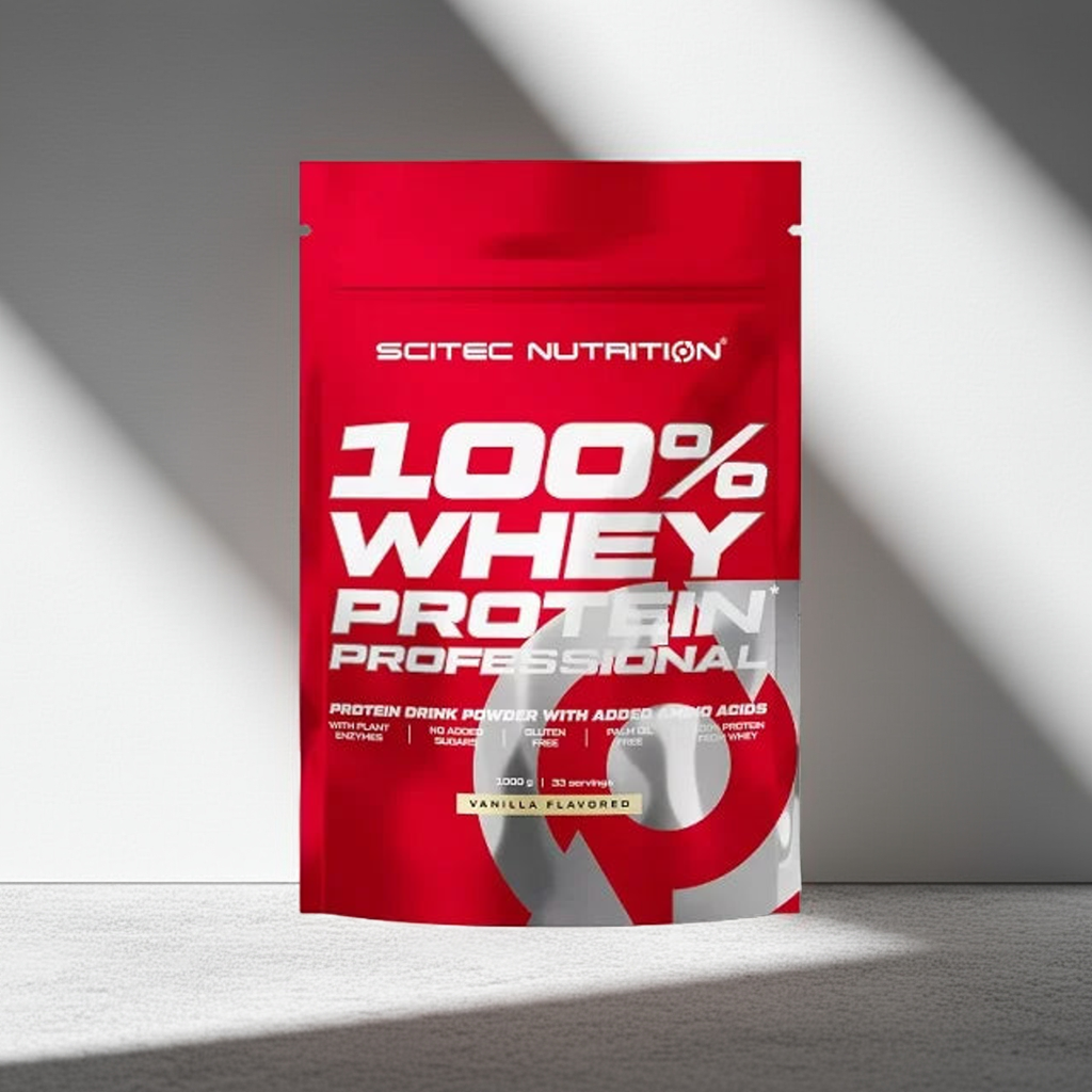 Scitec 100% Whey Protein Professional 1000g Molkenproteinpulver 2 Geschmäcker