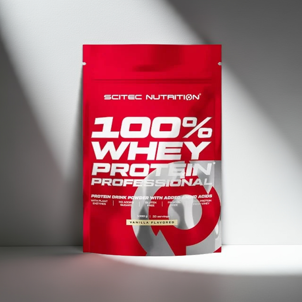 Scitec 100% Whey Protein Professional 1000g Molkenproteinpulver 2 Geschmäcker