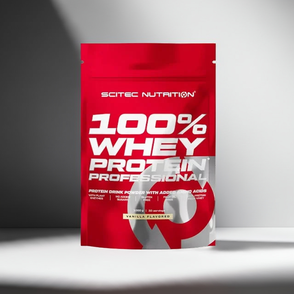 Scitec 100% Whey Protein Professional 1000g Molkenproteinpulver 2 Geschmäcker
