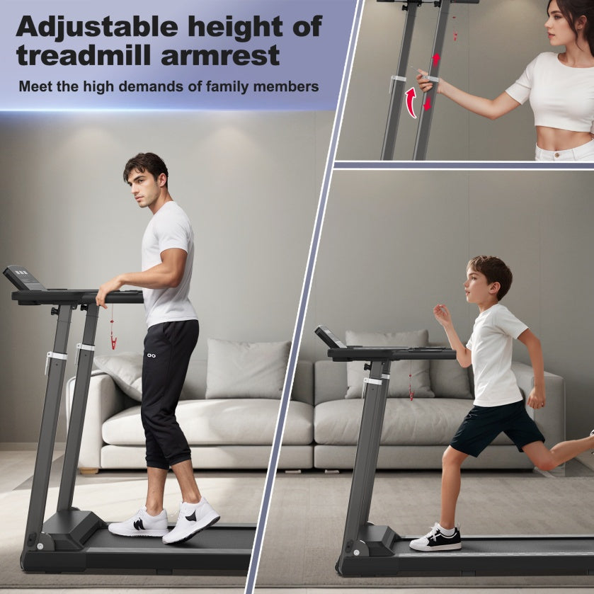 Premium Heimtrainer-Laufband 500kg - Elektrisches Cardio-Training für Home-Gym