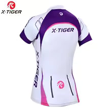 X-Tiger Damen Radtrikot Sommer - Atmungsaktives Fahrradtrikot für Frauen