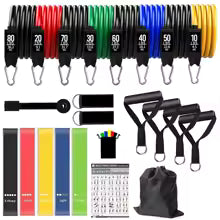 Workout Bar Fitness Widerstandsbänder Set - Pilates Yoga Bodybuilding