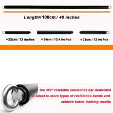 Workout Bar Fitness Widerstandsbänder Set - Pilates Yoga Bodybuilding
