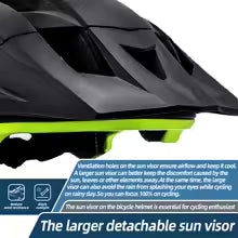 Premium LED Fahrradhelm - Wiederaufladbar mit integriertem Sonnenbrille-Visier