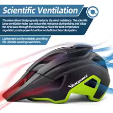 Premium LED Fahrradhelm - Wiederaufladbar mit integriertem Sonnenbrille-Visier