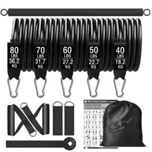 Workout Bar Fitness Widerstandsbänder Set - Pilates Yoga Bodybuilding