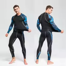Herren Kompressionsanzug Set - Rashguard & Leggings für Training & Sport