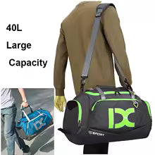 40L Trocken-Nass Gym Tasche - Wasserdichte Sporttasche für Fitness & Reise