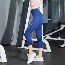 Premium Damen High-Waist Sport-Leggings Nahtlos - Fitness Hose S-XL