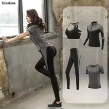 Schnell trocknendes Damen-Sportbekleidungs-Yoga-Set