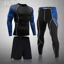 Herren Kompressionsanzug Set - Rashguard & Leggings für Training & Sport