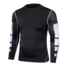 Männer T-Shirt Laufen Sport Kompression Fitness Tops Quick Dry Tight Training Gym Lauf Jersey