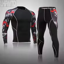 Herren Kompressionsanzug Set - Rashguard & Leggings für Training & Sport