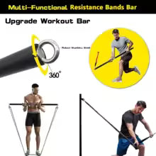 Workout Bar Fitness Widerstandsbänder Set - Pilates Yoga Bodybuilding