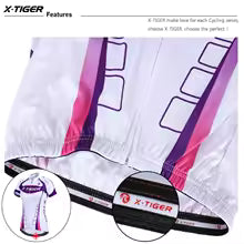X-Tiger Damen Radtrikot Sommer - Atmungsaktives Fahrradtrikot für Frauen