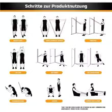 Widerstandsbänder-Set mit Zugseil - Workout und Krafttraining