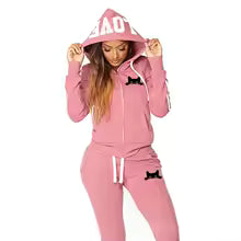 Jogginghose Damen Sportbekleidung 2-teiliges Set