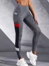 Premium Damen Mesh-Yogahose S-XL - Hohe Taille Bauchkontrolle Seitentaschen