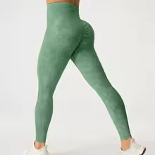 Premium Damen High-Waist Yoga-Leggings Matt - Formgebende Fitness Hose