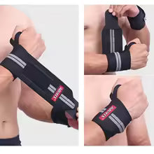 Premium Handgelenk-Straps 2er Set - Lifting Straps für Krafttraining und Gewichtheben