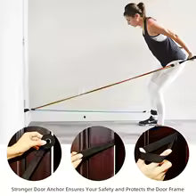 11-teiliges TPE-Widerstandsbänder-Set - Komplettes Fitness Training Set