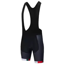 Schwarzes Radtrikot Set Italien Design - Maillot & Shorts