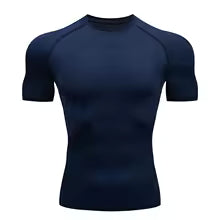 Premium Herren Kompressions-Shirt Quick-Dry - Atmungsaktives Lauf-Shirt 6 Größen