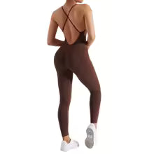 Damen Bodycon Overall Größe XL - Ganzjährig Casual Fitness Activewear mit Ärmeln