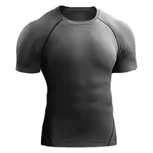 Herren Kompressions-T-Shirt Sommer - Elastisches Lauf-Shirt für Sport und Training