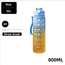 1-Liter motivierende Sport-Wasserflasche