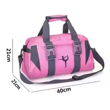 Wasserdichte Yoga Fitness Tasche aus Nylon - Sporttasche mit vielen Fächern