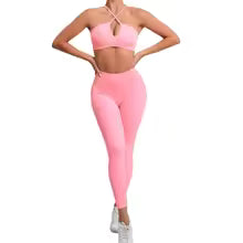 Premium Damen Yoga-Set Nahtlos - Sport-BH mit Leggings in 3 Größen