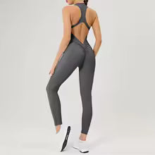 Damen Einteiler Körpernah - Elastischer Overall aus Funktionsmaterial