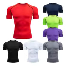 Premium Herren Kompressions-Shirt Quick-Dry - Atmungsaktives Lauf-Shirt 6 Größen