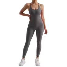 Damen Bodycon Overall Größe XL - Ganzjährig Casual Fitness Activewear mit Ärmeln