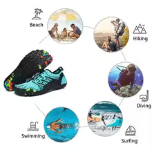 Wassersport-Schuhe für Wandern - Aqua-Schuhe mit rutschfester Sohle