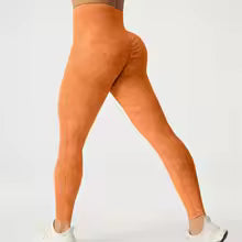 Premium Damen High-Waist Yoga-Leggings Matt - Formgebende Fitness Hose