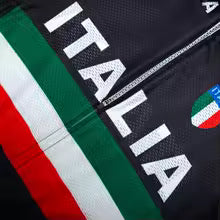 Schwarzes Radtrikot Set Italien Design - Maillot & Shorts