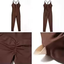 Damen Bodycon Overall Größe XL - Ganzjährig Casual Fitness Activewear mit Ärmeln