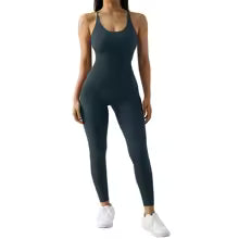 Damen Bodycon Overall Größe XL - Ganzjährig Casual Fitness Activewear mit Ärmeln