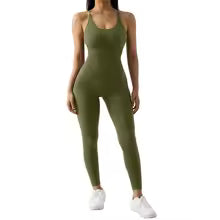Damen Bodycon Overall Größe XL - Ganzjährig Casual Fitness Activewear mit Ärmeln