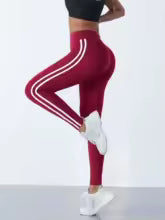 Damen Sport Leggings mit Hoher Taille - Fitness Hose mit 4-Wege-Stretch