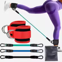 Knöchelriemen mit Widerstandsbändern - Fitness Equipment für Beinmuskeltraining