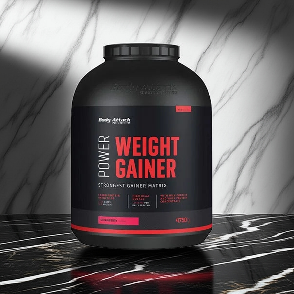 Body Attack Power Weight Gainer 4,75kg Vanille - Premium Weight Gainer für Masseaufbau