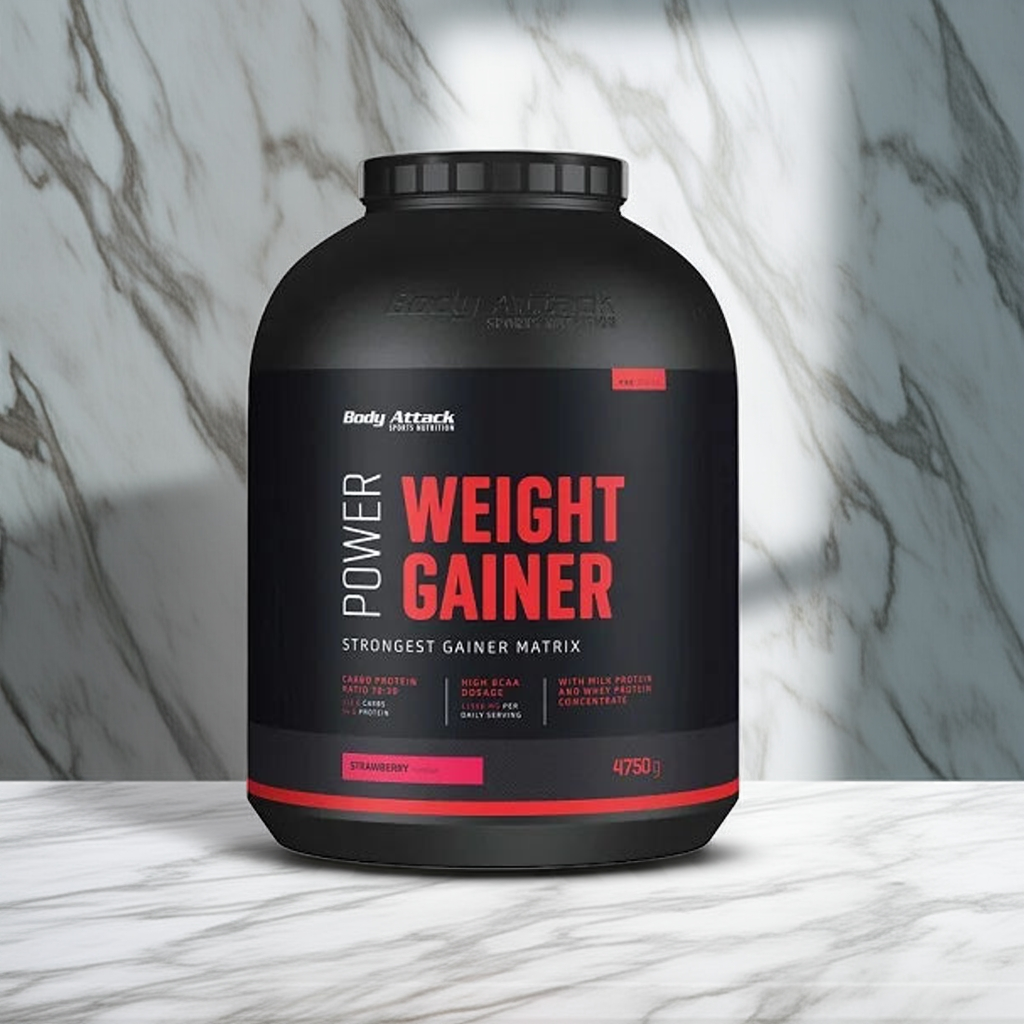 Body Attack Power Weight Gainer 4,75kg Vanille - Premium Weight Gainer für Masseaufbau