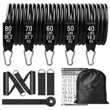 300lb Fitness Booty Widerstand Gummiband mit Hantel Harness Set