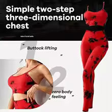 Premium Yoga Set Damen - Neckholder Sport-BH & Yoga-Hose Sportbekleidung