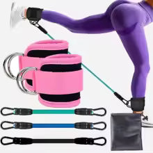 Knöchelriemen mit Widerstandsbändern - Fitness Equipment für Beinmuskeltraining