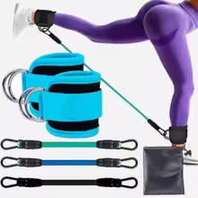 Knöchelriemen mit Widerstandsbändern - Fitness Equipment für Beinmuskeltraining
