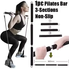 Workout Bar Fitness Widerstandsbänder Set - Pilates Yoga Bodybuilding